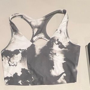 Sage‎ COLLECTIVE Grey White Tie Dye Sports Bra With Cups Size XL